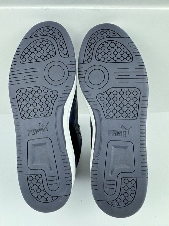 Puma Rebound Layup Suede Basketball Sneaker Puma Navy/ Puma White Size 11 main image 14